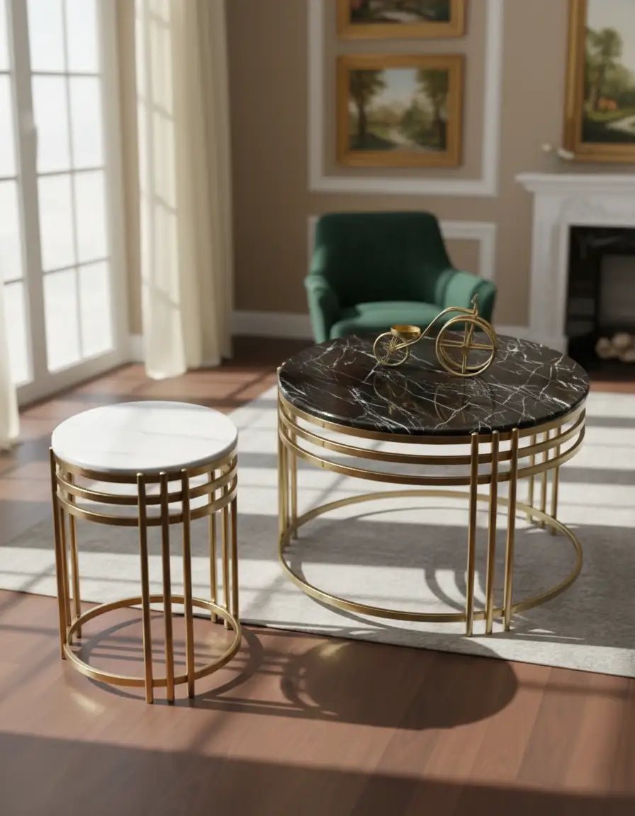 Miranda stainless table set, 2 pieces, code Stainlesstable6022 _