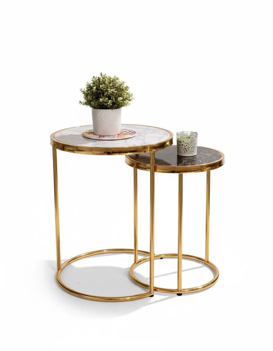 Stainless double table set, code Stainlesstable6048 _