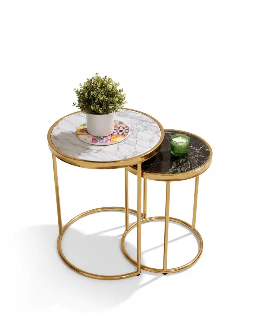 Stainless double table set, code Stainlesstable6048 _