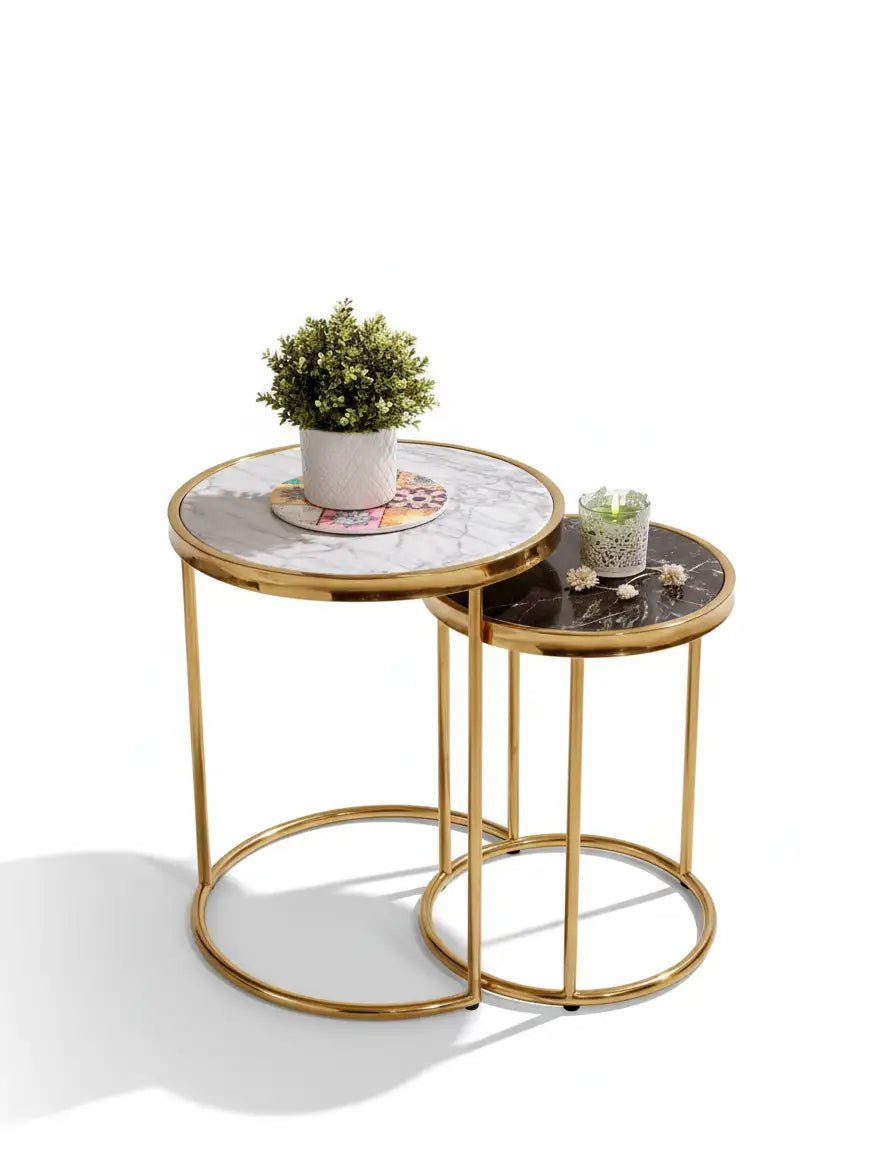 Stainless double table set, code Stainlesstable6048 _