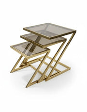 Z stainless table set, 3 pieces, code Stainlesstable6040