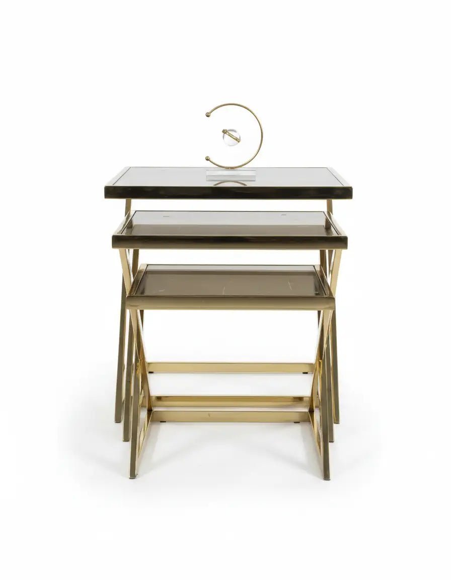 Z stainless table set, 3 pieces, code Stainlesstable6040