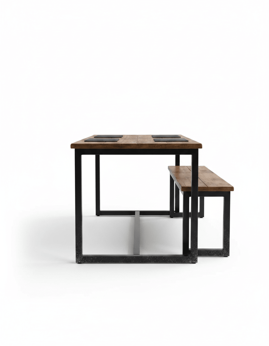 Dining table - 3 pieces, code outdoor4012 _ outdoor furniture