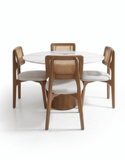 Dining table with 4 chairs, code DOM-DT 102-BOHO _ dining