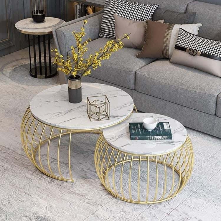 ترابيزه ستانلس رخام 2 قطعة كود Stainlesstable6015 _