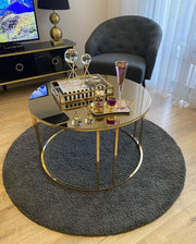 ترابيزه ستانلس زجاج عسلي كود Stainlesstable6009