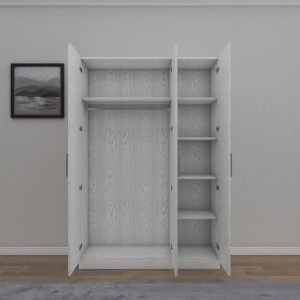Wardrobe17031 modern foil finish wardrobe 120 cm, code _ wardrobe